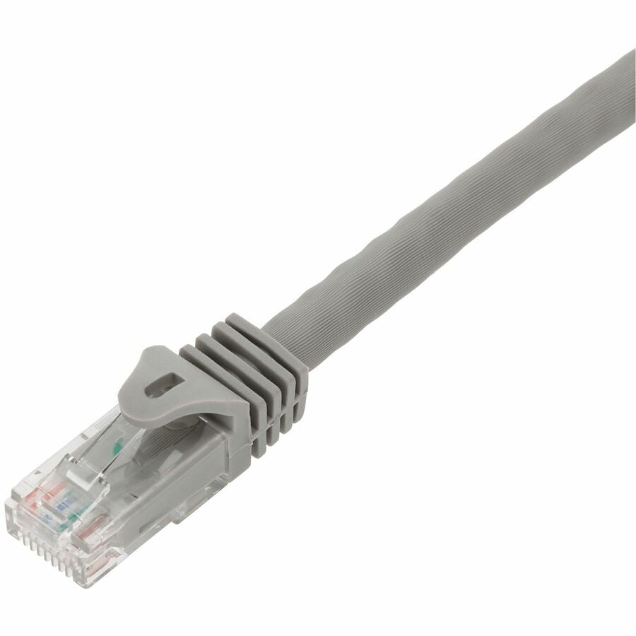 AddOn 6in Gray CAT 6A PVC Ethernet Cable Snagless Easy Boot RJ-45 M/M