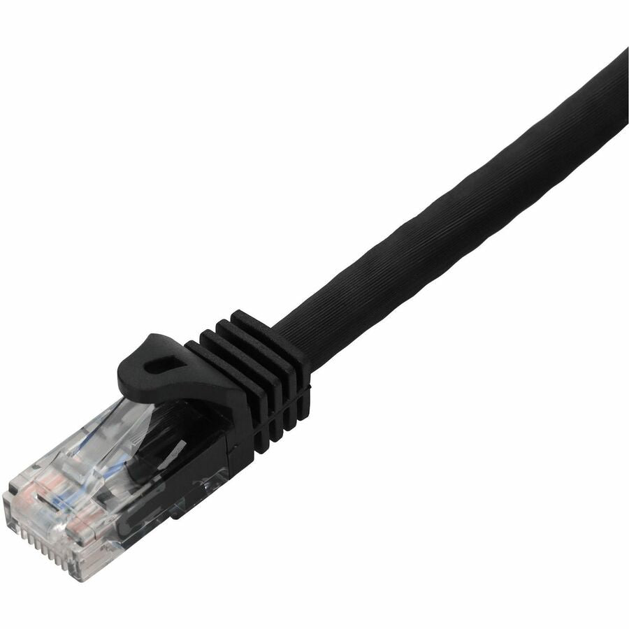 AddOn 100ft Black CAT 6A PVC Ethernet Cable Snagless Easy Boot RJ-45 M/M