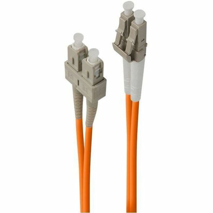 ALOGIC 15m(49.21ft) LC-SC Multi Mode Duplex LSZH Fibre Cable 62.5/125 OM1