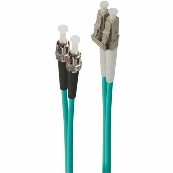 ALOGIC 5m(16.40ft) LC-ST 40G/100G Multi Mode Duplex LSZH Fibre Cable 50/125 OM4
