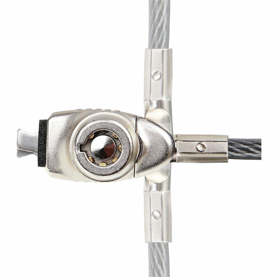 StarTech.com Slim Lock Noble Wedge&reg; Slot Compatible, 6.6ft (2m) Keyed Locking Cable, Desk Anti-Theft Security For Laptop/Notebook Computer