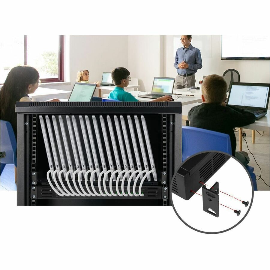 SIIG 16-Port Industrial USB-C PD Charging Station - 1000W - up to 10 USB-C 100W - up to 16 USB-C 60W