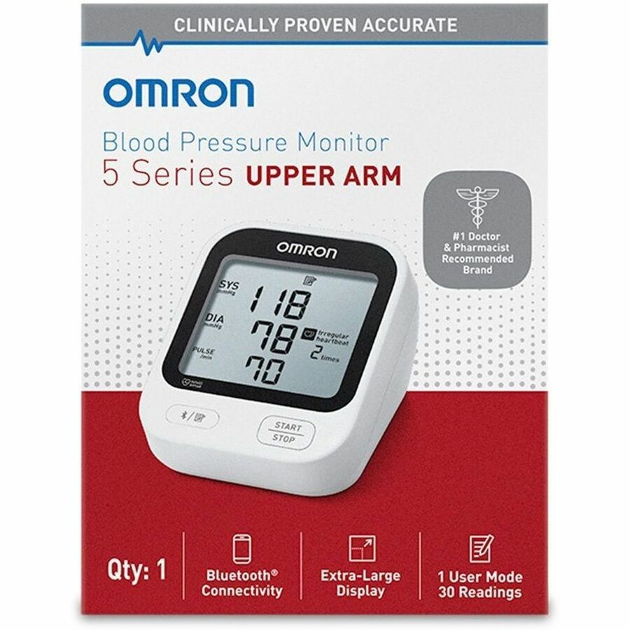 Omron 5 Series Upper Arm BPM, 12 oz, BP7255