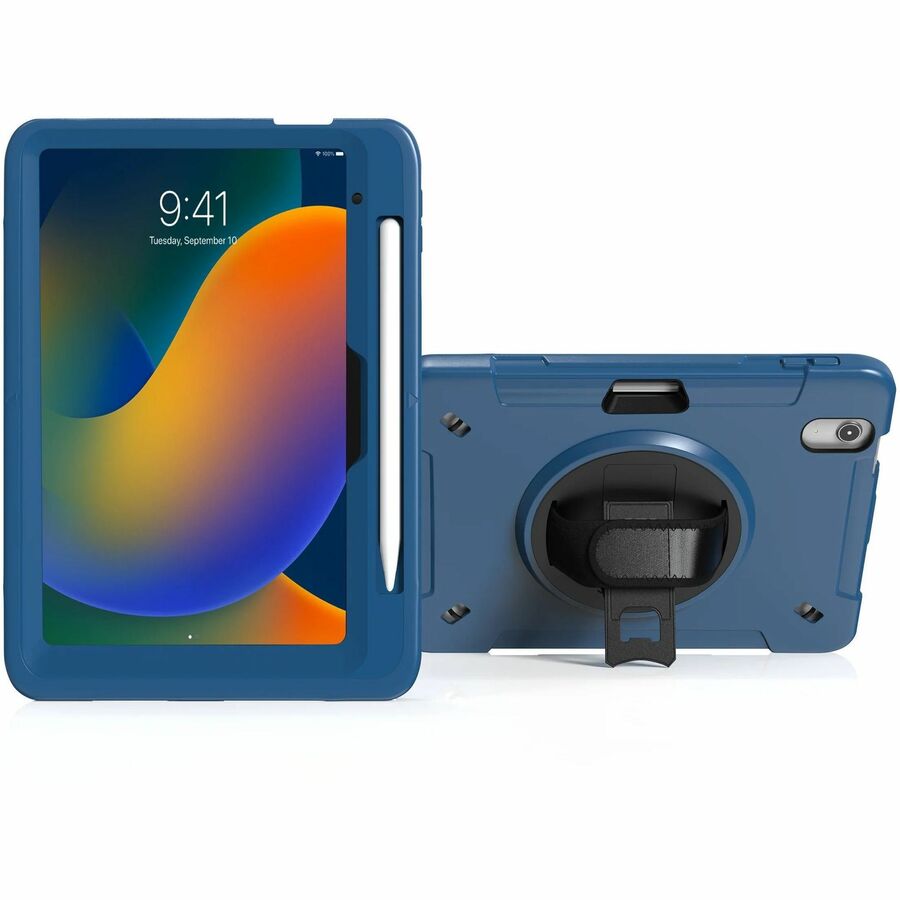 CTA Digital Rugged Carrying Case for 10.9" Apple iPad (10th Generation) Tablet - Blue