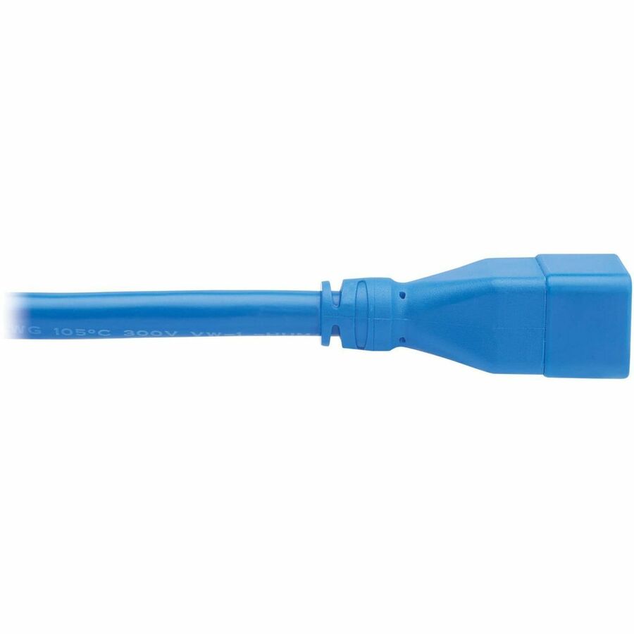 Eaton Tripp Lite Series Power Extension Cord C20 to C19 - Heavy-Duty 20A, 250V 12 AWG Blue 6ft.