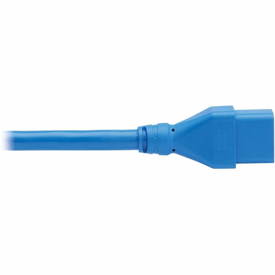 Eaton Tripp Lite Series Power Extension Cord C20 to C19 - Heavy-Duty 20A, 250V 12 AWG Blue 6ft.