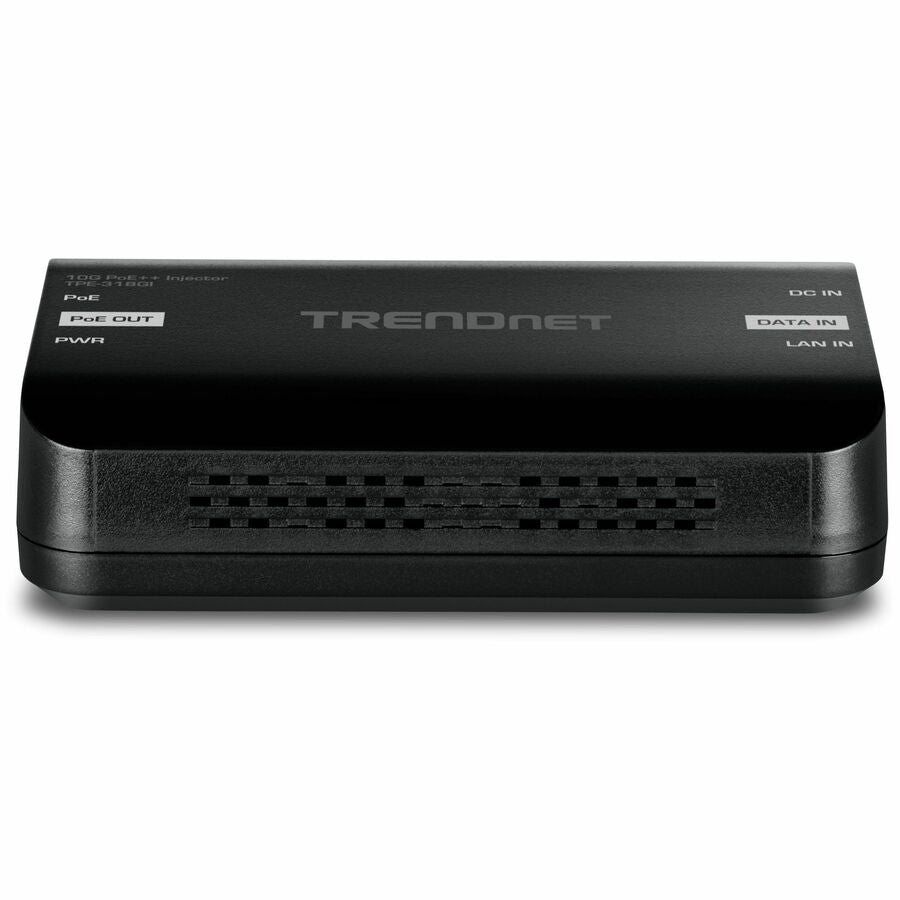 TRENDnet 10G PoE++ Injector, TPE-318GI, Converts a NonPoE Port to A PoE++ 10G Port, Supplies PoE (15.4W), PoE+ (30W), or PoE++ (90W)