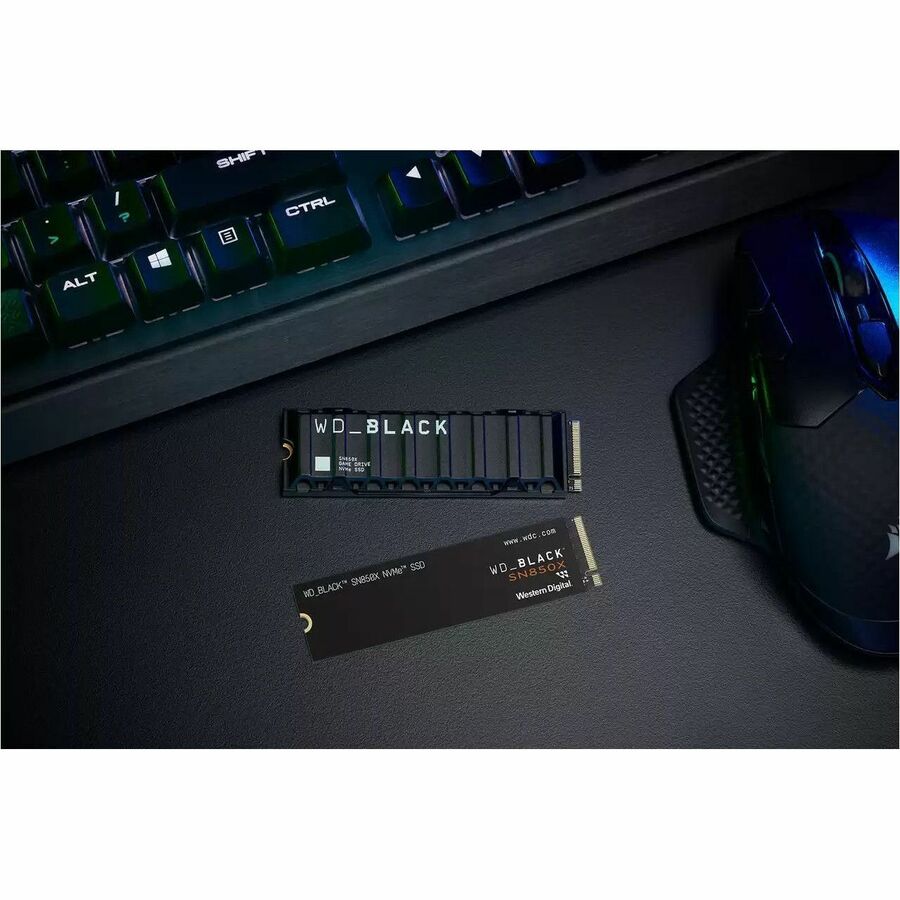 Western WD Black SN850X WDS100T2XHE-00BCA0 1 TB Solid State Drive - M.2 2280 Internal - PCI Express NVMe (PCI Express NVMe 4.0 x4)