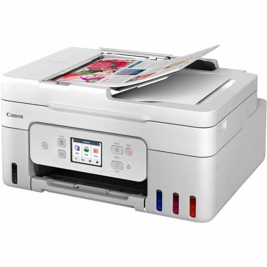 Canon PIXMA G4280 Wireless MegaTank Inkjet Multifunction Printer - Color - White