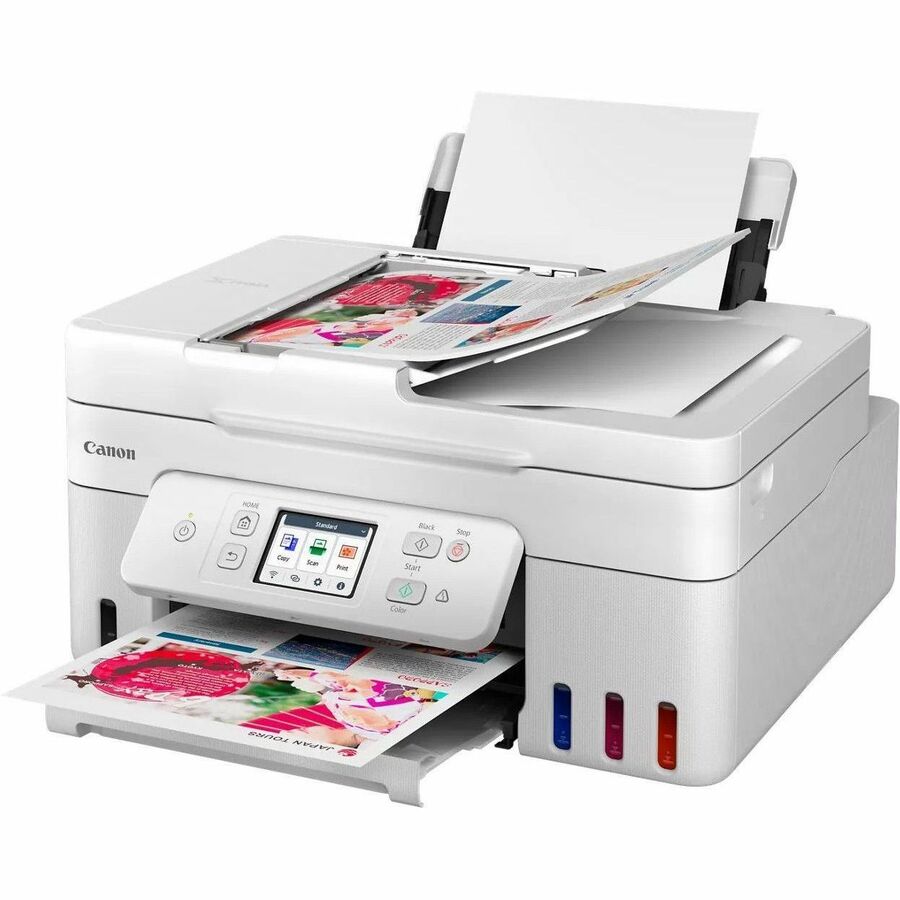 Canon PIXMA G4280 Wireless MegaTank Inkjet Multifunction Printer - Color - White