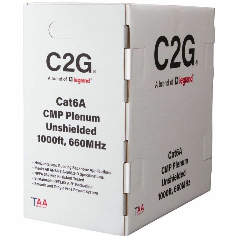 C2G BULK CAT6A UTP CMP TAA BLUE