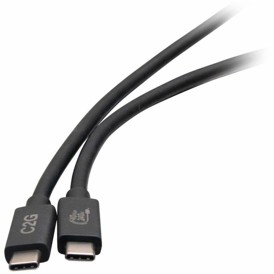 C2G 3.3ft (1m) USB 4.0 USB-C to C (48V 5A) 240W Charging Cable - Black