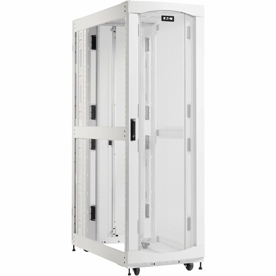 Eaton SmartRack 48U Extra-Deep Standard-Width Heavy-Duty Rack Enclosure Cabinet for AI Servers, White