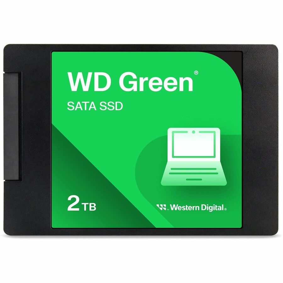 WD Green 2.5" SATA SSD 2TB - For use in laptop and desktop computers, a WD Green SSDs offers high performance and reliability to boost your daily computing activities.