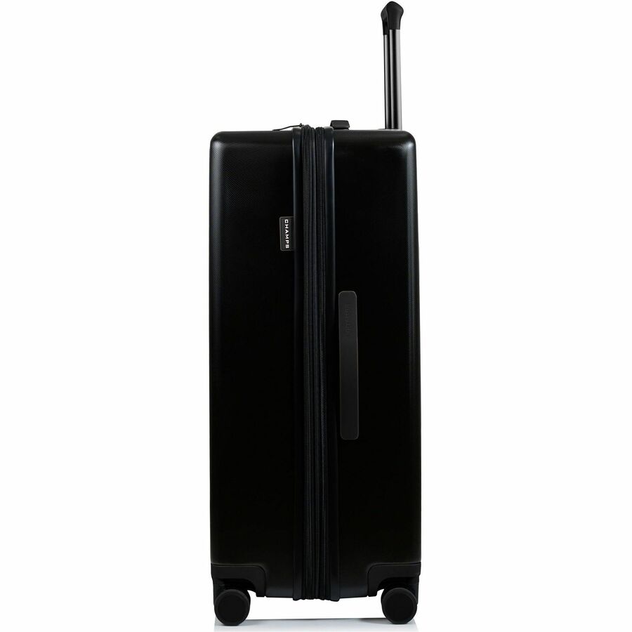 Champs S1052BB-BLACK/BLACK, Vintage Muse Collection - 3-piece Hardside Luggage setToiletry BagCable, 9.48 lb, S1052BBBLACKBLACK