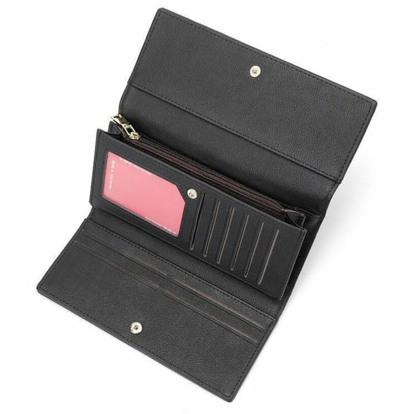 Champs LB-902-BLACK, Iconic Collection - Rfid Blocking Expandable Trifold Wallet, 7.05 oz, LB902BLACK