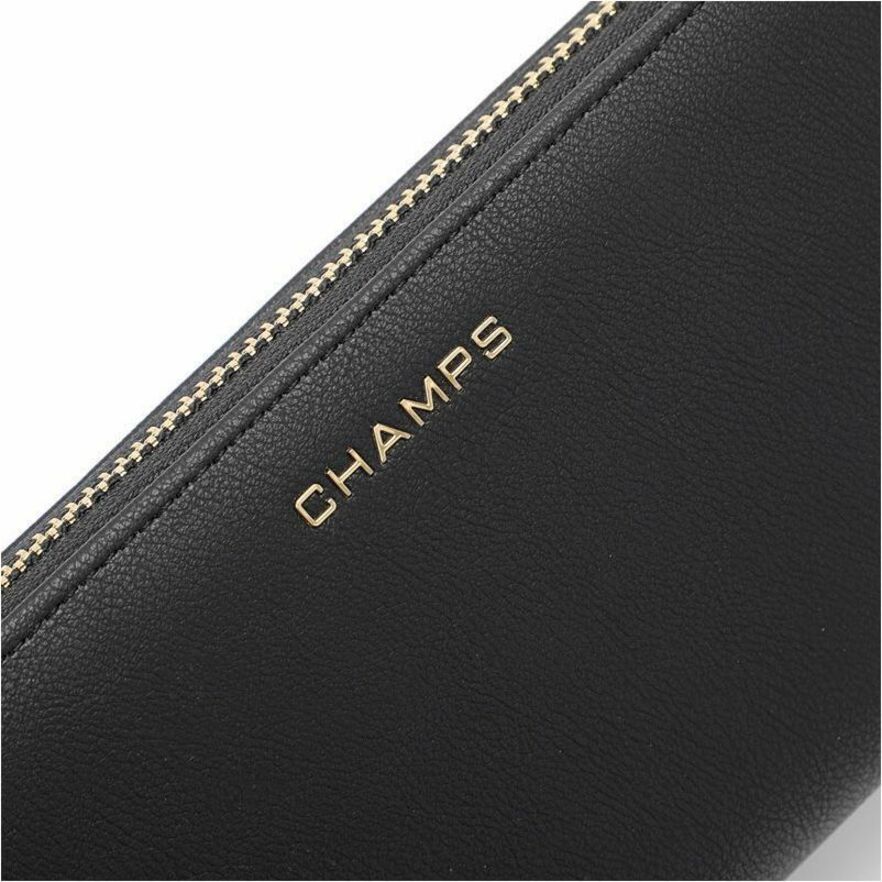 Champs LB-901-BLACK, Iconic Collection - Rfid Blocking Zip-Around Wallet, 10.58 oz, LB901BLACK