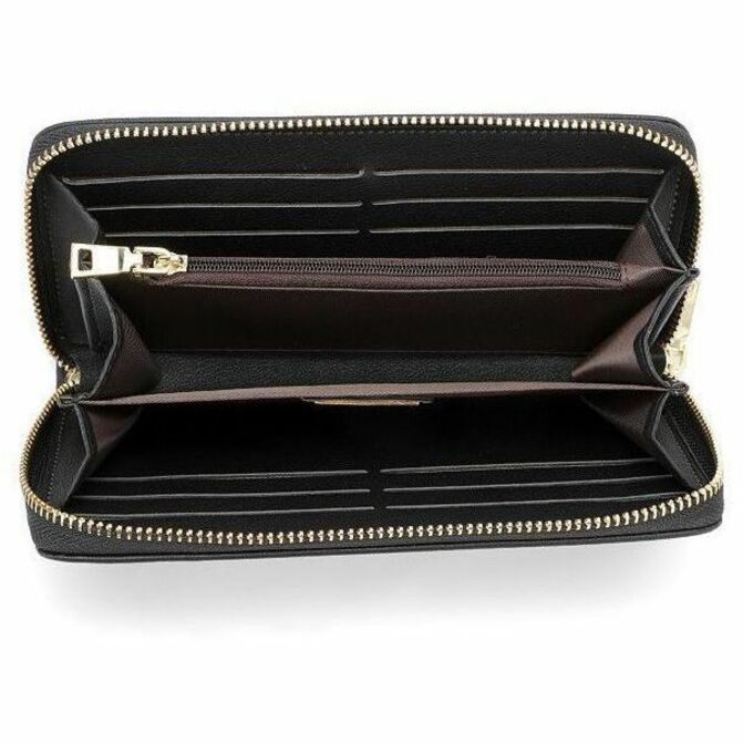 Champs LB-901-BLACK, Iconic Collection - Rfid Blocking Zip-Around Wallet, 10.58 oz, LB901BLACK