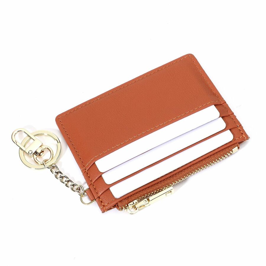 Champs LB-908-TAN, Iconic Collection - Rfid Blocking Keychain Cardholder, 3.53 oz, Beige, LB908TAN