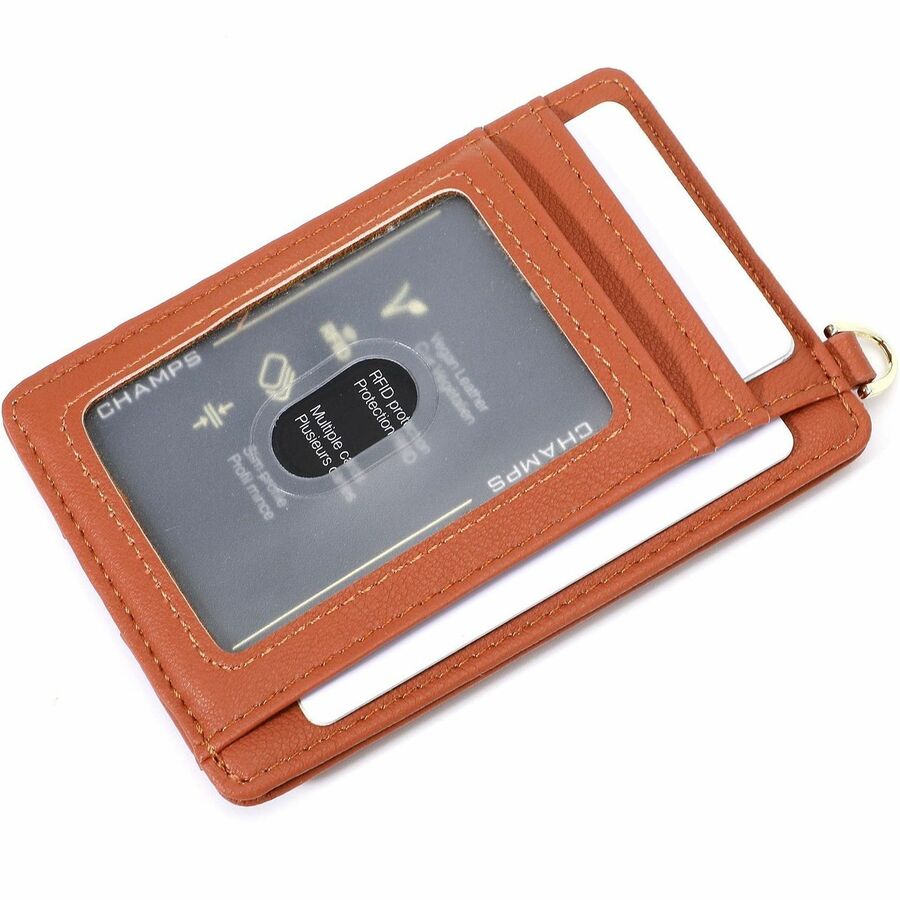 Champs LB-909-TAN, Iconic Collection - Rfid Blocking Slim Cardholder, 3.53 oz, Beige, LB909TAN