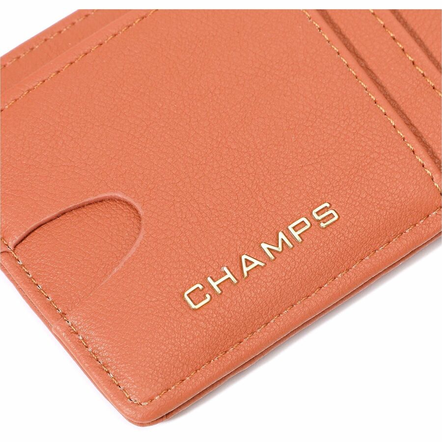 Champs LB-909-TAN, Iconic Collection - Rfid Blocking Slim Cardholder, 3.53 oz, Beige, LB909TAN