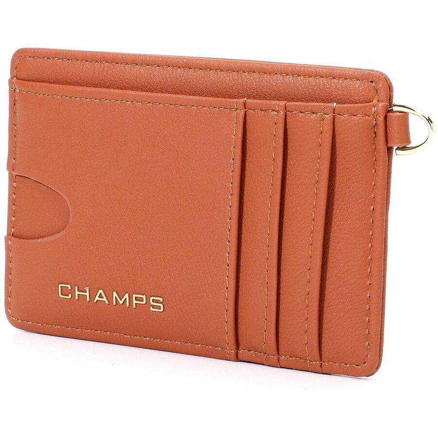 Champs LB-909-TAN, Iconic Collection - Rfid Blocking Slim Cardholder, 3.53 oz, Beige, LB909TAN