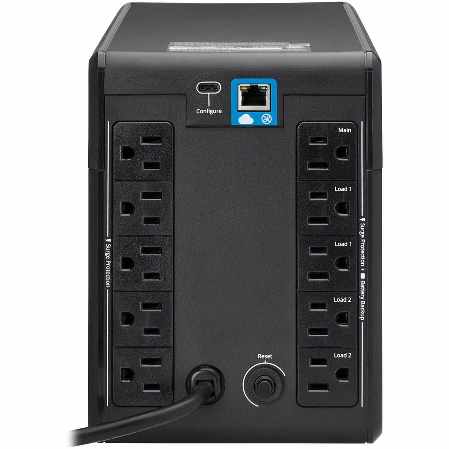 Eaton Tripp Lite series Cloud-Connected UPS 750VA 500W 120V Line-Interactive with Remote Monitoring 10 5-15R LCD