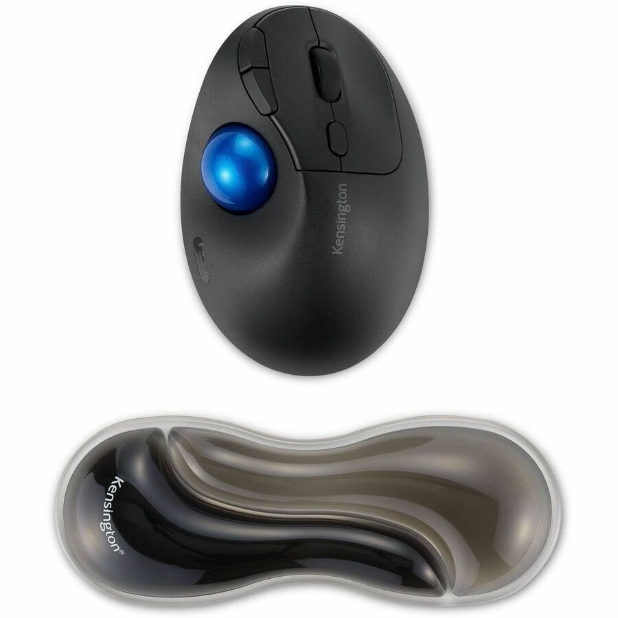 Kensington Slim Duo Gel Mouse/Trackball Wrist Rest - Gray