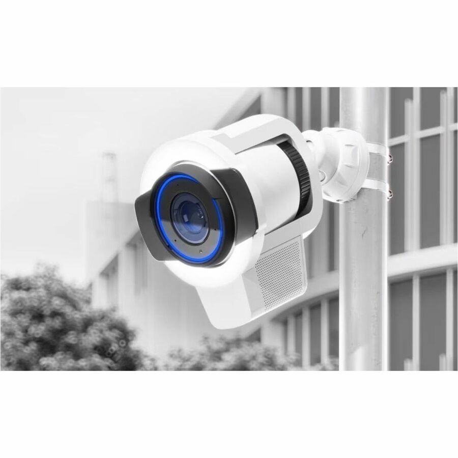 Ubiquiti AI Enhancer - Tilt, LED Illumination, Night Vision, Speaker - Weather Proof - Aluminum Alloy, Polycarbonate - White