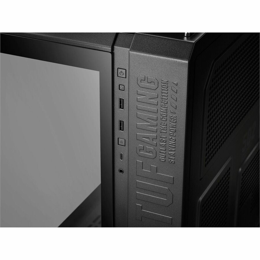 ASUS TUF Gaming GT502 Horizon ATX Mid-Tower Gaming Case (boundless panoramic design, dual-chamber, independent CPU and GPU cooling zones, tool-free side panels, USB 10 Gbps