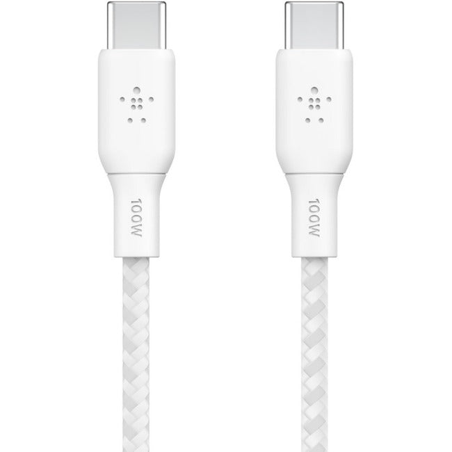 Belkin BoostCharge USB-C to USB-C Cable 100W White - 2M, Male, 480 m, CAB014bt3MWH, M2