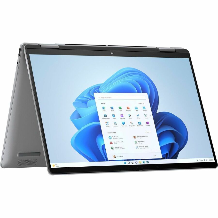 HP ENVY x360 14-fc0000 14-fc0097nr 14" Touchscreen Convertible 2 in 1 Notebook - 3K - 120 Hz - Intel Core Ultra 7 155U - Intel Evo Platform - 16 GB - 1 TB SSD - Meteor Silver