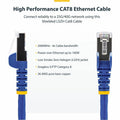 StarTech CAT8 Ethernet Cable LSZH, 1 ft, 1 x RJ-45 Network - Male, Blue