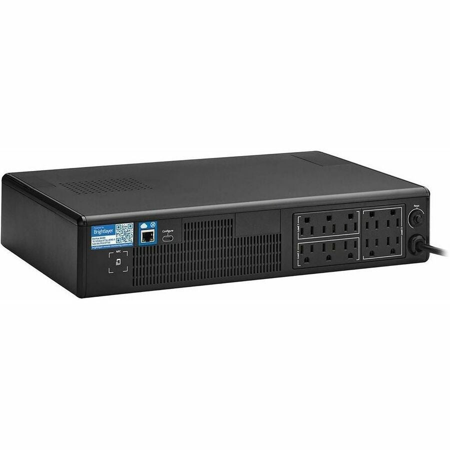 Eaton Tripp Lite Series 1000VA 750W 120V Line-Interactive Cloud-Connected UPS with Remote Monitoring - 10 NEMA 5-15R Outlets (Surge and Battery Backup), LCD, 5-15P Plug, 2U Rack/Tower