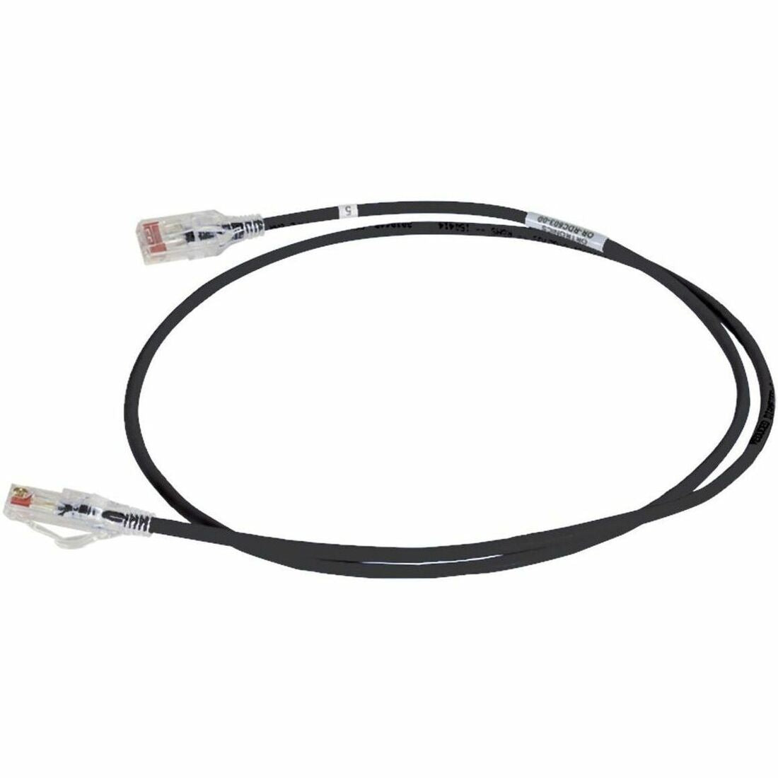LEGRAND CORD28AWG CAT6 BLK 3FT, Black, 3 ft, RDC603-00