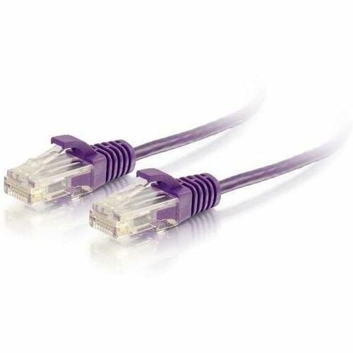 LEGRAND VS 9FT PRP SNAGLESS C6 28AWG, Male, 576-RD45-009, 9 ft, Purple, CAT6