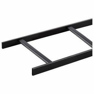 LEGRAND Quiktron Universal Style Tubular Runway- 6 in W- black, URT10-6B