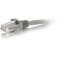 LEGRAND Quiktron 2ft Q-Series Cat6a Snagless (UTP) Ethernet Network Patch Cable, CM Rated - Grey, Male, 2 ft, 576-A00-002, Gold