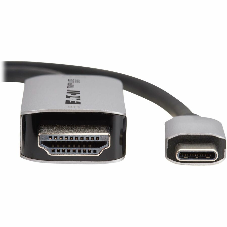 Eaton Tripp Lite Series USB-C to HDMI Active Adapter Cable (M/M) - 8K 60 Hz, 4K 144 Hz, HDR, 4:4:4, HDCP 2.3, Black, 6 ft. (1.8 m)
