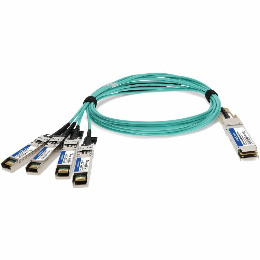 AddOn HP Compatible TAA 100GBase-AOC QSFP28 Active Optical Cable (850nm, MMF, 10m)