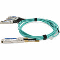 AddOn HP Compatible TAA 100GBase-AOC QSFP28 Active Optical Cable (850nm, MMF, 10m)