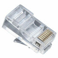 NSI RJ45 (8P8C) ROUND-STRANDED, 1 x RJ-45 Network - Male, Clear