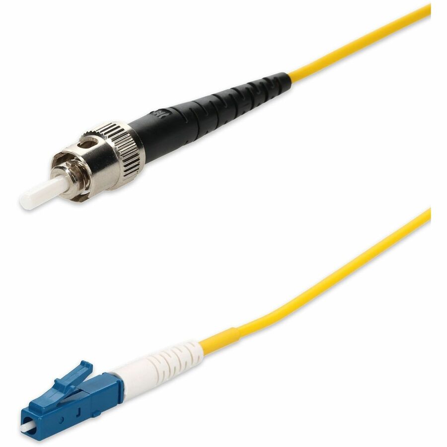 AddOn 4m ST to LC Yellow OS2 Simplex OFNP (Plenum-Rated) SMF Fiber Patch Cable
