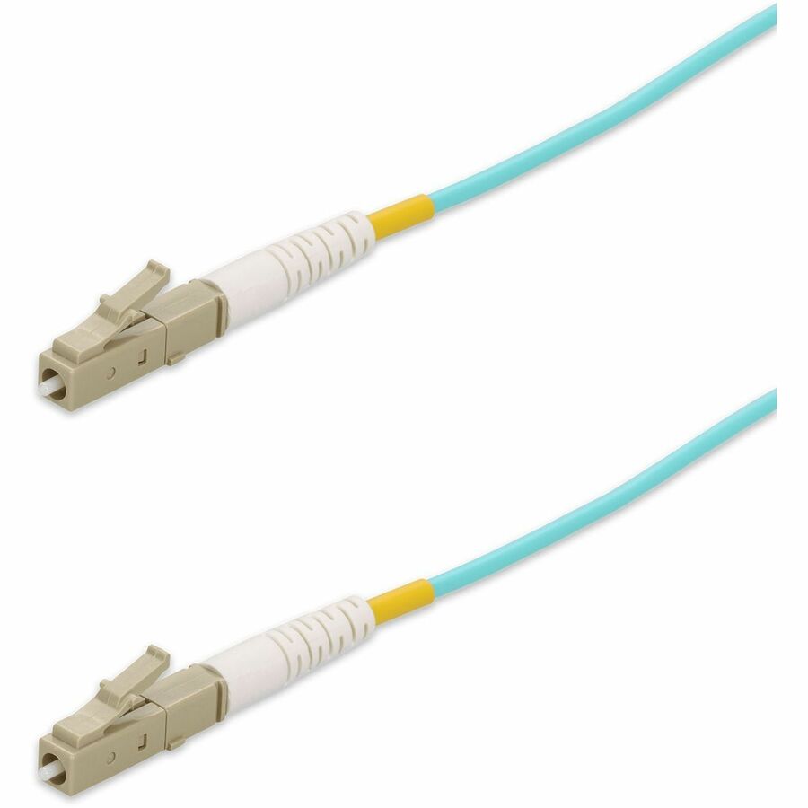 AddOn 95m LC to LC Aqua OM4 Simplex OFNP (Plenum-Rated) Fiber Patch Cable
