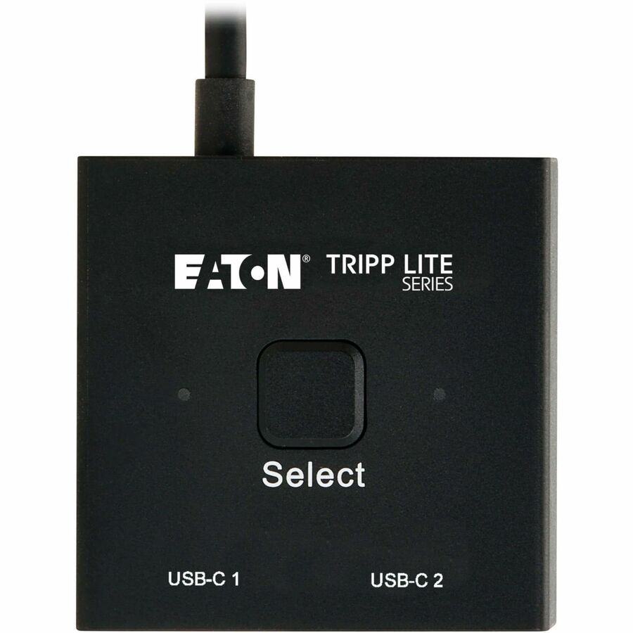 Eaton Tripp Lite Series 2x1 Bi-Directional USB-C Switch - 8K 60 Hz Video, HDCP Passthrough, USB 3.2 Gen 2, 100W PD Charging, Black