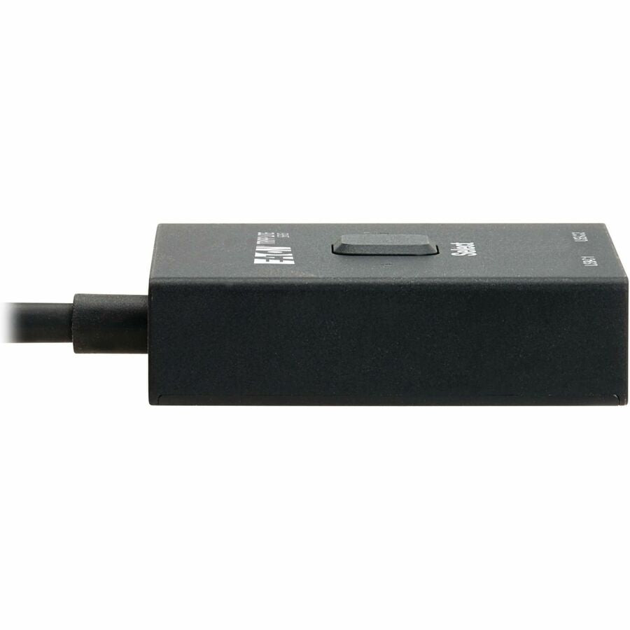 Eaton Tripp Lite Series 2x1 Bi-Directional USB-C Switch - 8K 60 Hz Video, HDCP Passthrough, USB 3.2 Gen 2, 100W PD Charging, Black