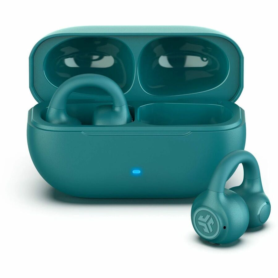 JLab Flex Open Earbuds, Green, Effectively eliminates the hassle of getting tangled with wires with great freedom of movement, USB Type-C, Bluetooth
