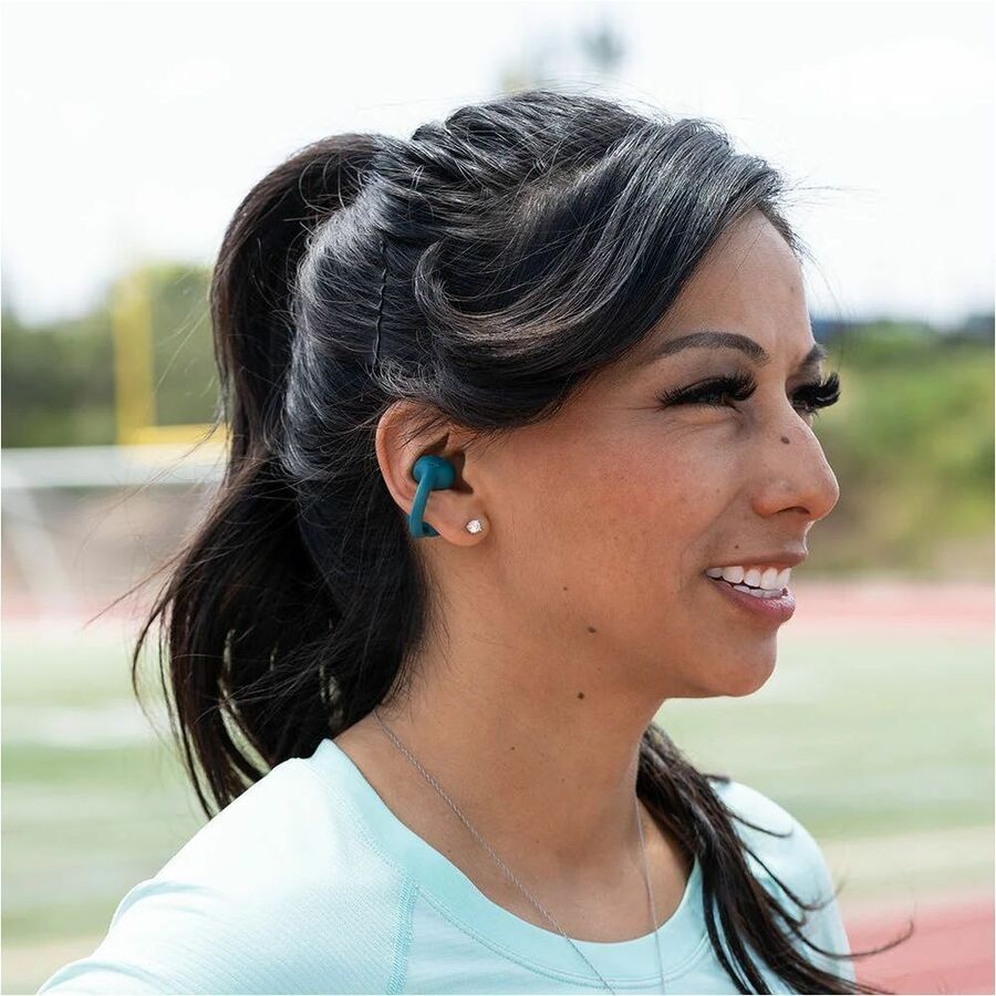 JLab Flex Open Earbuds, Green, Effectively eliminates the hassle of getting tangled with wires with great freedom of movement, USB Type-C, Bluetooth