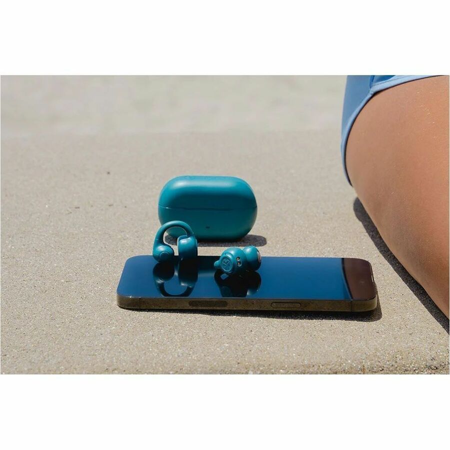 JLab Flex Open Earbuds, Green, Effectively eliminates the hassle of getting tangled with wires with great freedom of movement, USB Type-C, Bluetooth