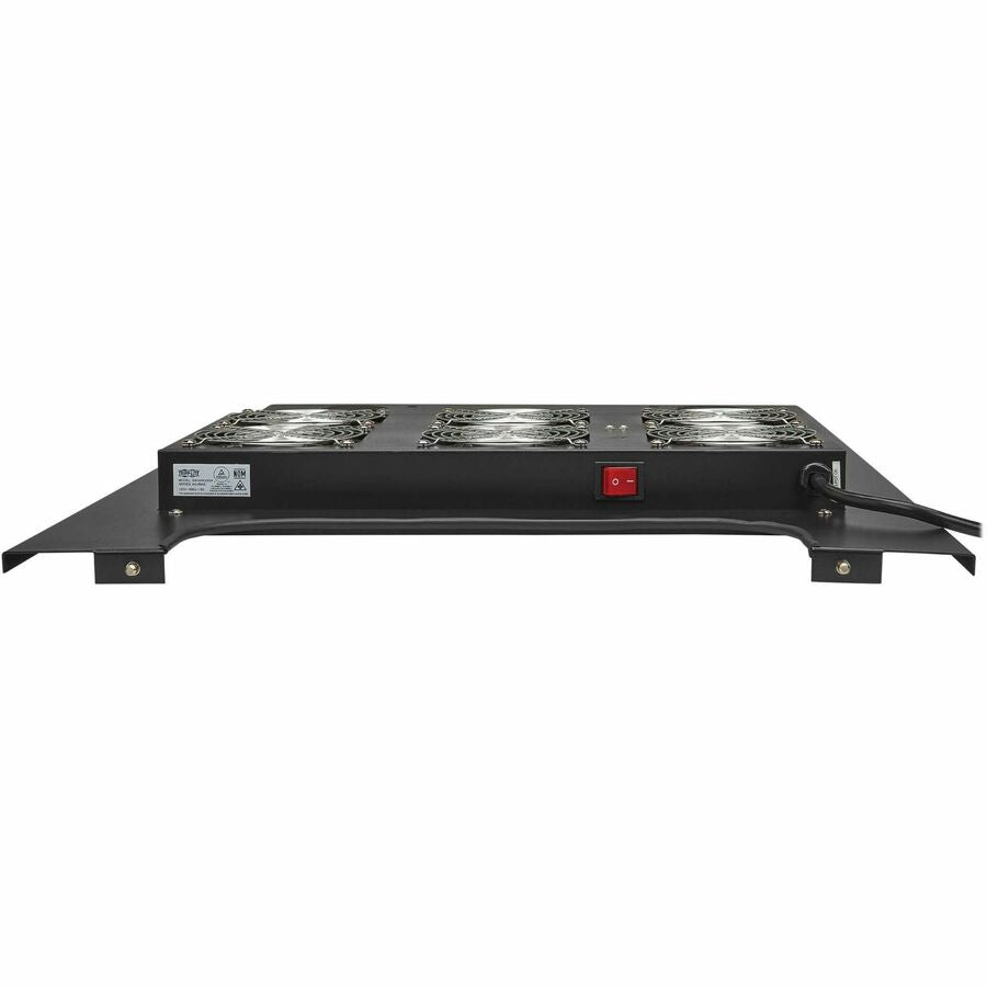 Eaton Tripp Lite Series SmartRack Roof-Mounted Fan Panel for Deep Rack Enclosure Cabinets - 6 120V Fans, 630 CFM, 5-15P Plug